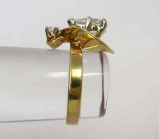 FANOUS 14K Y GOLD DESIGNER RING .76 CT DIAMOND VINTAGE  