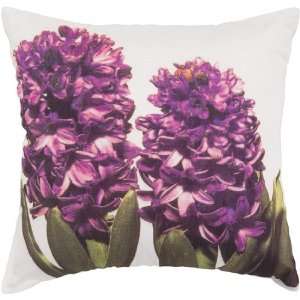 18 Purple Hyacinth Flowers Decorative Down Throw Pillow  