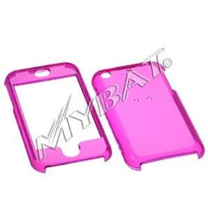    On Faceplate Cover Case Apple iPhone CLEAR HOT PINK 