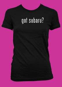 got subaru? Funny Womens T Shirt American Apparel  