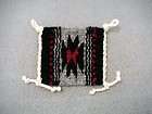 Auth.Native American Indian Navajo Miniature Wool Rug by Janice Yazzie