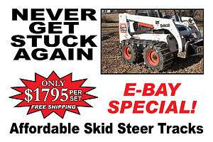 New Holland Skid Steer Tracks for a LS170 Fits 10x16.5 Tires Free 
