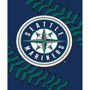 Seattle Mariners Royal Plush Raschel MLB Blanket (Big Stitching Series 