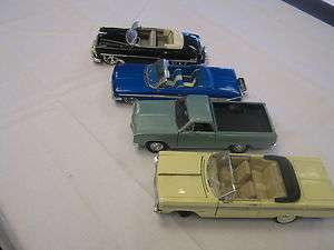   Of (4) Chevrolet 125 Scale Die Cast replica Model Cars. *15  
