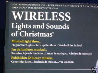   WIRELESS Lights and Sounds Animated Musical Light Show w/Bonus  