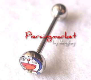 14g 19mm Tongue Rings Ring Bars Bar Barbell Stud Body Piercing Jewelry 