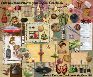 PERFECT ADDITION TO MY COOKBOOK/RECIPE DIGITAL SCRAPBOOKING KIT