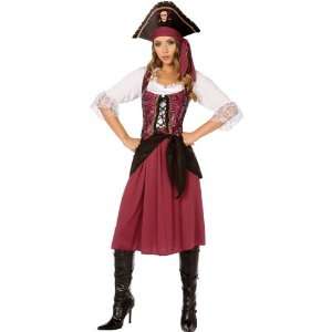  Burgundy Pirate Wench Adult Costume Toys & Games
