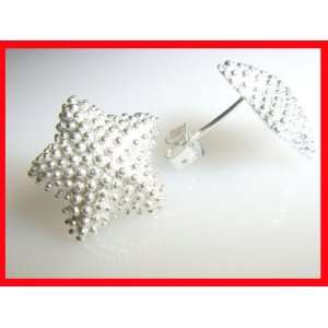  Designer Starfish Earrings Sterling Silver 925 #763 