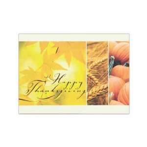   Verse Only   Thanksgiving greeting card with Thanksgiving trio design