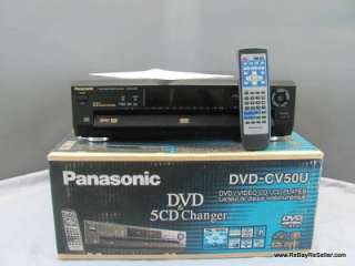 Panasonic DVD CV50U DVD CD 5 Disc Changer Player Audio  