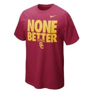  USC Trojans Nike None Better T Shirt (Crimson): Sports 