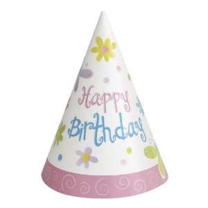  Cute Birthday Party Cone Hats 8 Pack: Toys & Games