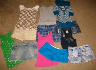 Juniors Trendy Summer Clothes Lot Size 3 5 HOLLISTER AERO AMERICAN 