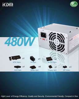 NEW 480W POWER SUPPLY FOR Dell Dimension 4550/4600/8200  