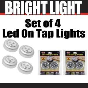 LED Stick on Tap Lights Adhesive As on Seen TV Night Push Touch Peel 
