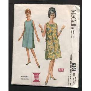  Vintage McCalls Muu Muu Dress Sewing Pattern #6361 