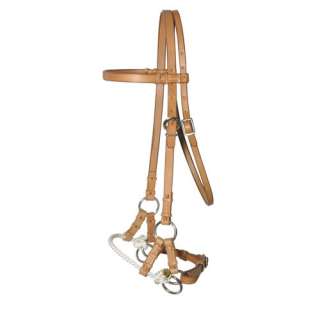 Horse Show Cowboy Tack Rope Sidepull Headstall Training  