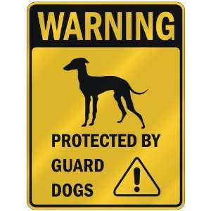 WARNING  ITALIAN GREYHOUND PROTECTED BY GUARD DOGS  PARKING SIGN DOG