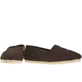 Toms Classic Slip On Espadrille Brown Womens Mens Shoes  