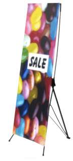 Tripod Banner Stand Display Sign Holder 26 W x 62 H  