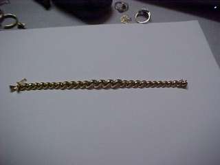 14k YELLOW GOLD SAN MARCO BRACELET 7 INCHES LONG WEIGHS 12.5 GRAMS 