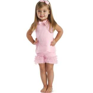 infashionkids Pretty in Pink Ruffled Short Set   SALE 2 / 3T at  