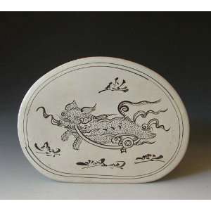 one Cizhou Kiln Porcelain Pillow, Chinese Antique Porcelain, Pottery 