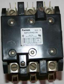 FURNAS DEFINITE PURPOSE CONTACTOR 600VAC 240VAC 3 Phase 42FE35AG106 