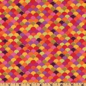   Geometrix Scallops Purple Fabric By The Yard Arts, Crafts & Sewing