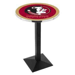42 Florida State Bar Height Pub Table   Square Base  