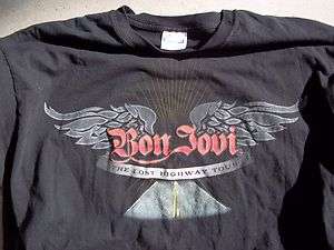 Bon Jovi 2008 The Lost Highway Tour T shirt, black, XL  