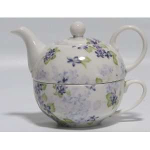  Delton Purple Violet Tea for One