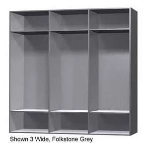   12 X 18 X 60 Solid Plastic Locker Cubbie Locker Cream