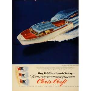   Cruiser Yacht Vintage Watercraft   Original Print Ad