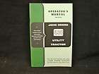 John Deere Model 430 Utility Tractor Operators Manual