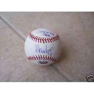 Victor Zambrano Signed Baseball   Mets Opening Day Official 