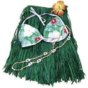   Grass Skirt Set Cotton Bra Top Green Teenage: Kitchen & Dining