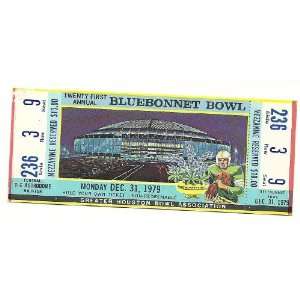  1979 Bluebonnet Bowl Full Ticket Purdue Tennessee 