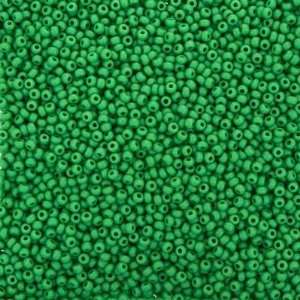   007 Opaque Medium Green Czech Seed Beads Tube Arts, Crafts & Sewing