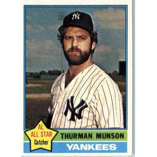 1976 Topps #650 Thurman Munson New York Yankees Baseball Card  Topps 