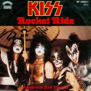 Single KISS   Rocket Ride (1977) MINT  + 2 STICKERS  