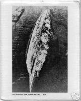 WWII Navy Print USS Oklahoma capsized Pearl Harbor 1941  