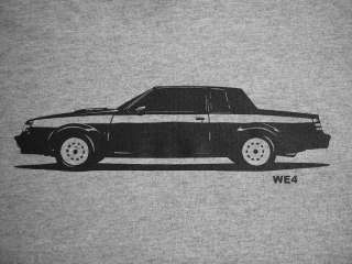 1987 BUICK WE4 t shirt, grand national, gnx, t type  