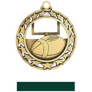 Football Medal M 440F GOLD MEDAL / HUNTER RIBBON 2.5 Custom Football 