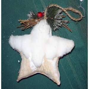 Small Snow Star Christmas Ornament 