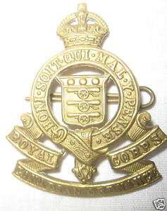 WWII ROYAL CANADIAN ORDNANCE CORPS OFFICERS CAP BADGE  