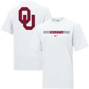   Nike Oklahoma Sooners White Rush the Field T shirt