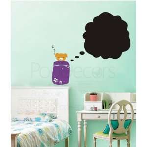   Nursery Removable Vinyl Wall Chalkboard Decals Baby Kid: Home