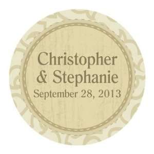 Personalized Rustic Western Wedding Favor Stickers   Invitations 